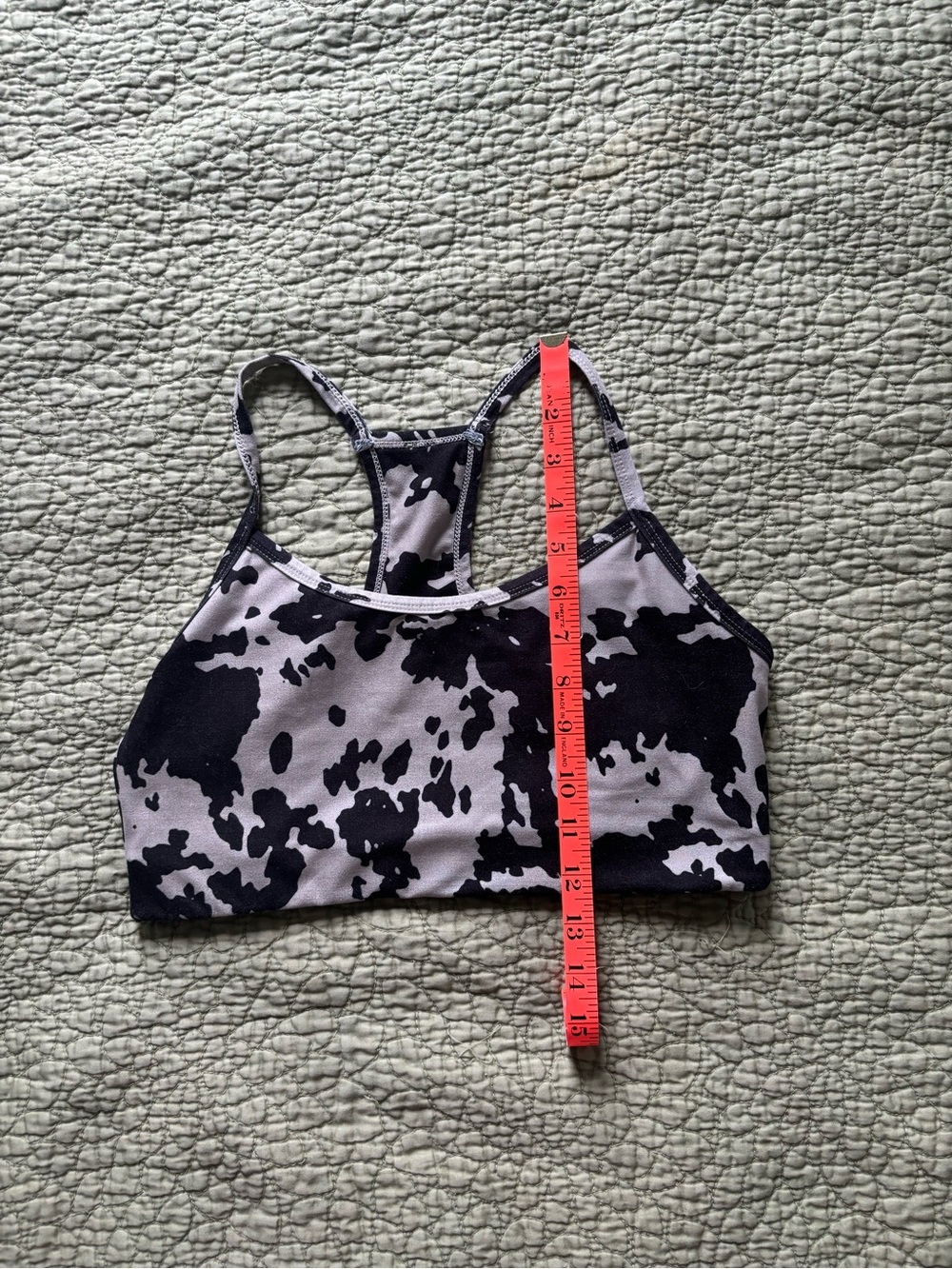 🎉 3/$15 Sage Cowhide Print Sports Bra - Picture 7 of 7